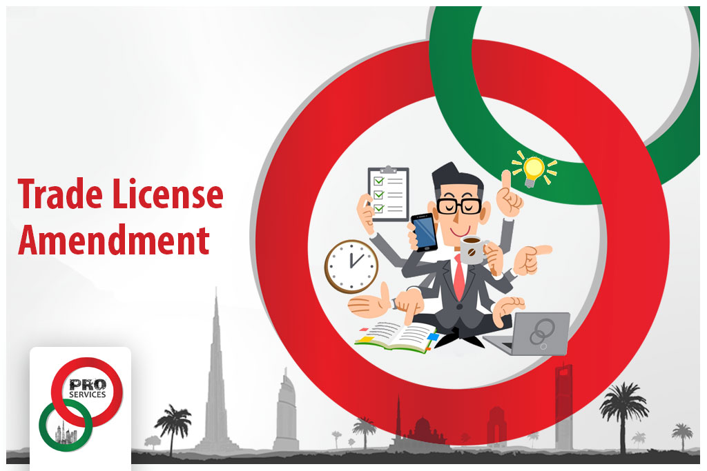 Trade License Amendment in Dubai UAE